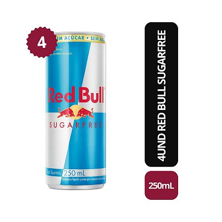 RED BULL SUGARFREE - 250ML - 4 UNID