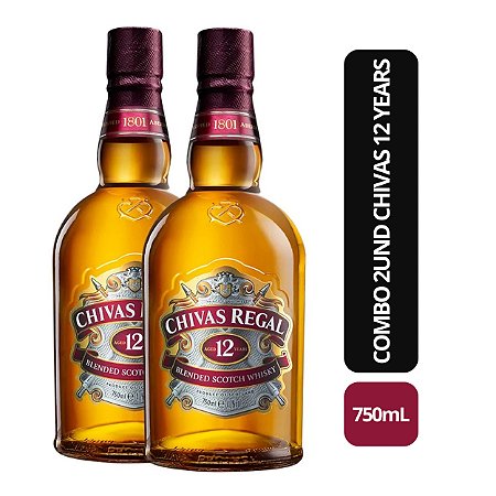 Combo 2 UND Chivas 12 Years - 750ML