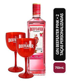 Gin Beefeater Pink 750ML + 2 Taças Personalizadas