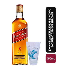 Johnnie Walker Red Label 750ML + Copo Exclusivo Game Of Thrones "A Song Of Ice"